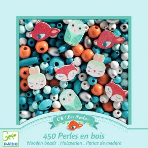 Kit de 450 Missangas de Madeira - Animais