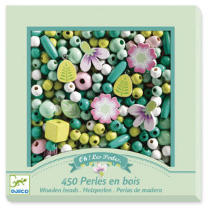 Kit de 450 Missangas de Madeira - Flores