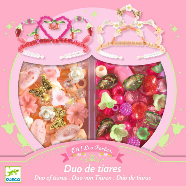 Kit para criar 2 Tiaras - Rosa