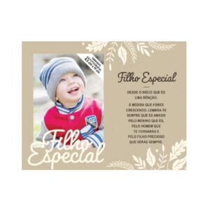 Moldura de Madeira "Filho Especial"