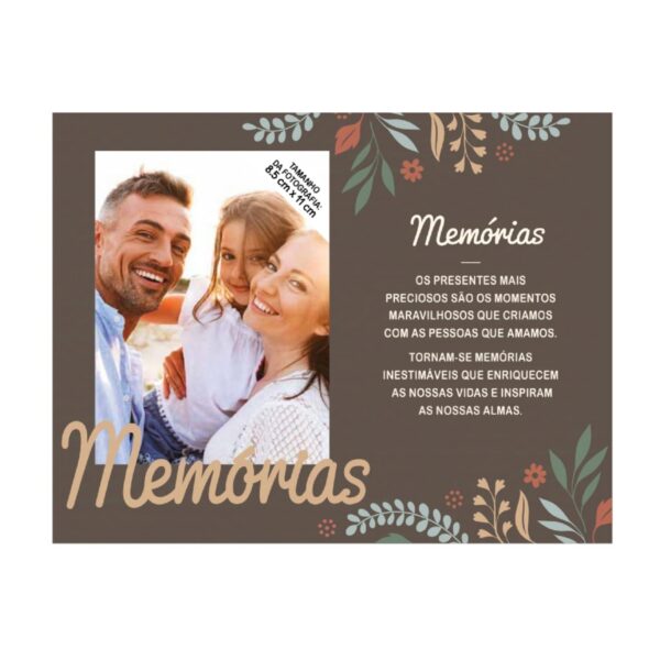 Moldura de Madeira "Memórias"