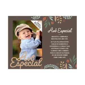 Moldura de Madeira "Avô Especial"