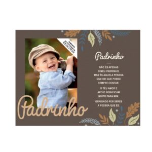 Moldura de Madeira "Padrinho"