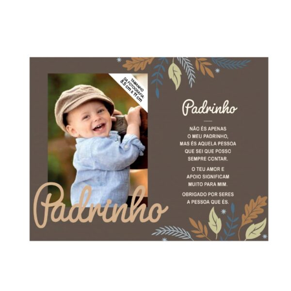 Moldura de Madeira "Padrinho"