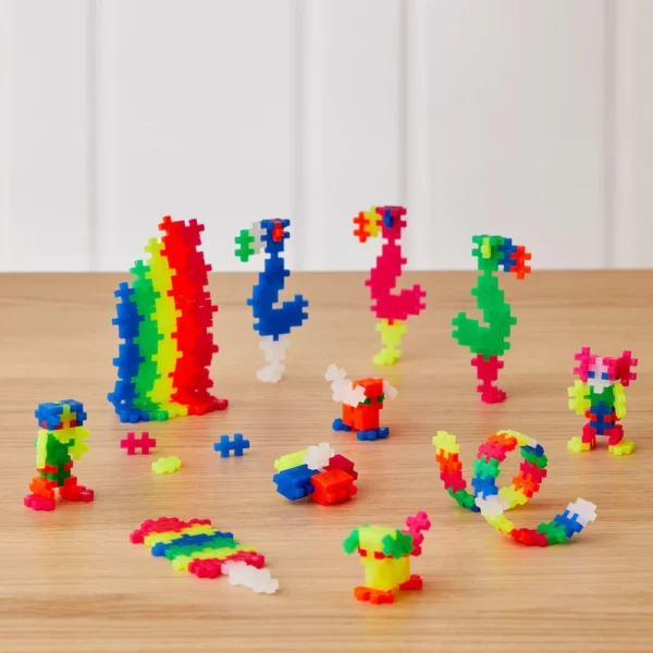 Blocos de Construção PLUS PLUS - Cores Néon (100 Peças) - Image 3