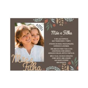 Moldura de Madeira "Mãe e Filha"