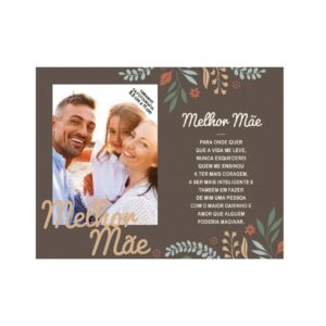 Moldura de Madeira "Melhor Mãe "