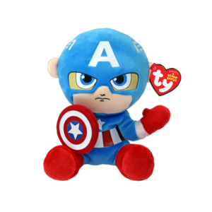 Peluche Beanie Babies - Capitão América - 15cm